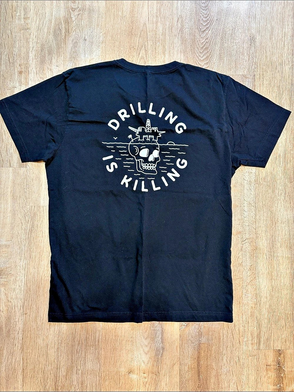Surfrider Drilling Is Killing Tee Black Size XL